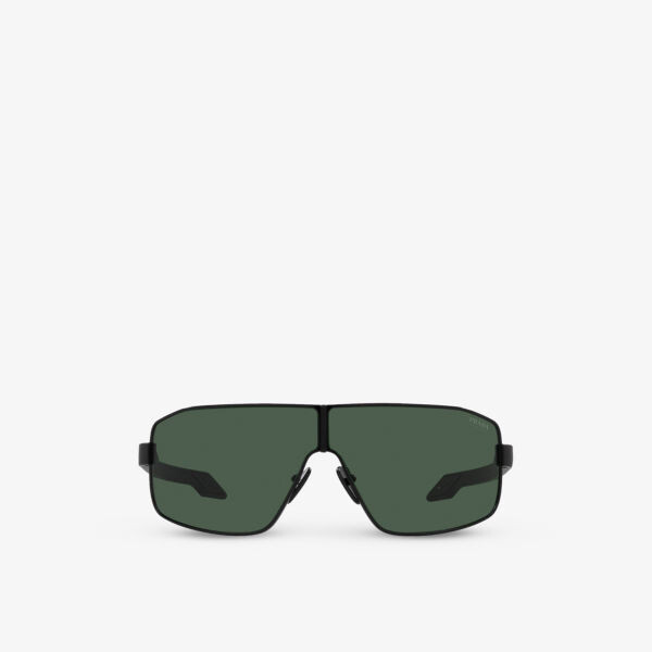 Солнцезащитные очки PS 54YS в металлической оправе Prada Linea Rossa, черный 
Солнцезащитные очки PS 54YS в металлической оправе Prada Linea Rossa, черный