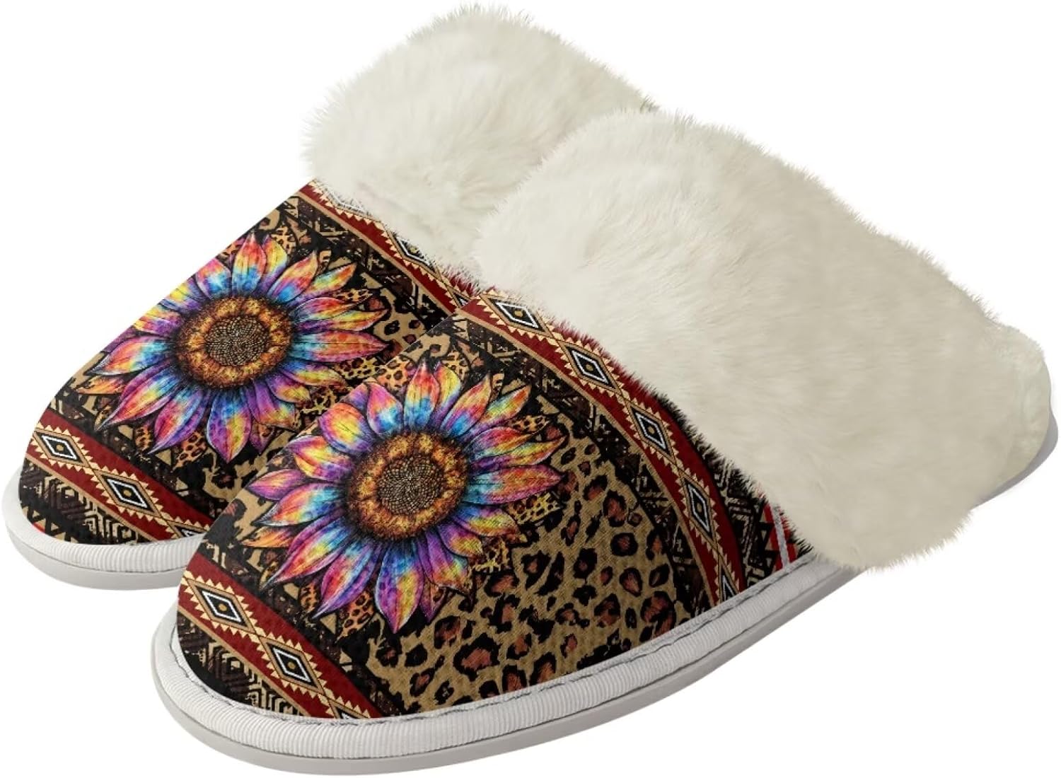 Тапочки Glomenade для женщин и мужчин с отделкой из фланели, домашние туфли с памятью формы, закрытым носком и мягкой подошвой, для использования дома и на улице, Sunflowers - Leopard
Тапочки Glomenade для женщин и мужчин с отделкой из фланели, домашние туфли с памятью формы, закрытым носком и мягкой подошвой, для использования дома и на улице, Sunflowers - Leopard