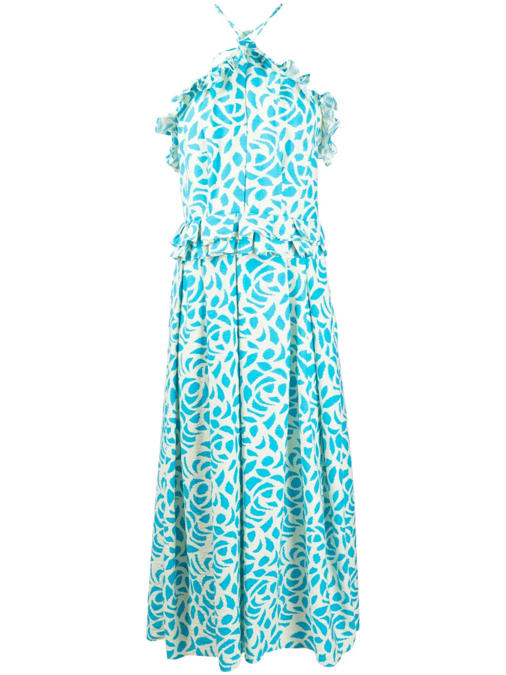 Жаккардовое платье миди Camelia с вырезом халтер Bambah, белый
Жаккардовое платье миди Camelia с вырезом халтер Bambah, белый