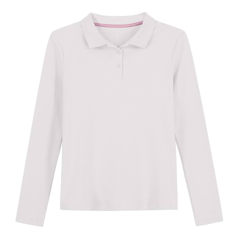 Поло IZOD с длинными рукавами для девочек 4–18 лет стандартного и большого размера, белый
Поло IZOD с длинными рукавами для девочек 4–18 лет стандартного и большого размера, белый