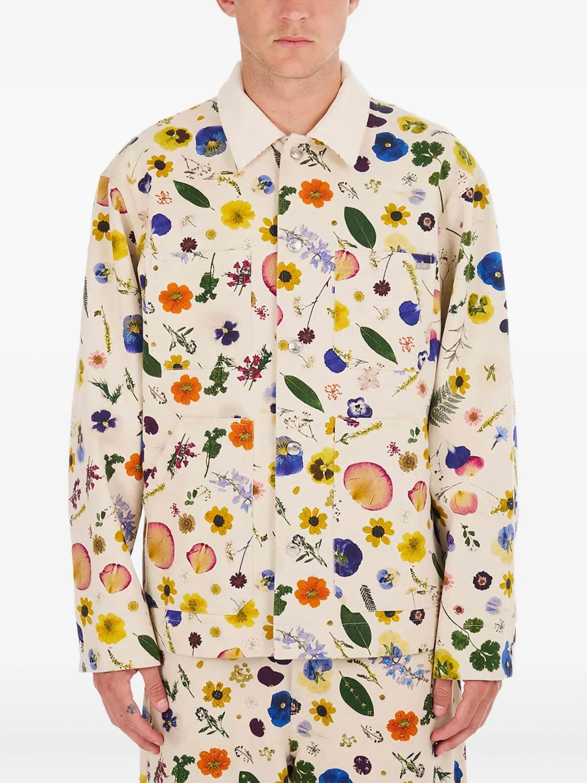 Куртка-рубашка с цветочным принтом Nahmias, белый
Куртка-рубашка с цветочным принтом Nahmias, белый