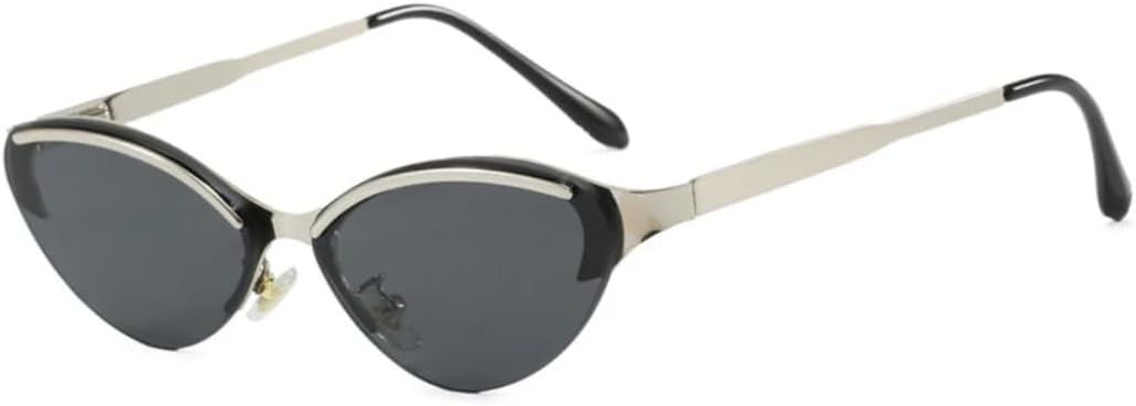 Модные солнцезащитные очки «кошачий глаз» для женщин, ретро-металлические, разноцветные, с градиентом, защита от УФ-излучения UV400, модные для мужчин TVTBBVV, Silver Black
Модные солнцезащитные очки «кошачий глаз» для женщин, ретро-металлические, разноцветные, с градиентом, защита от УФ-излучения UV400, модные для мужчин TVTBBVV, Silver Black