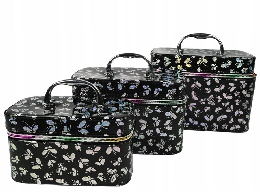 Midex, Органайзер для косметичек Butterflies, набор из 3 футляров.
Midex, Органайзер для косметичек Butterflies, набор из 3 футляров.