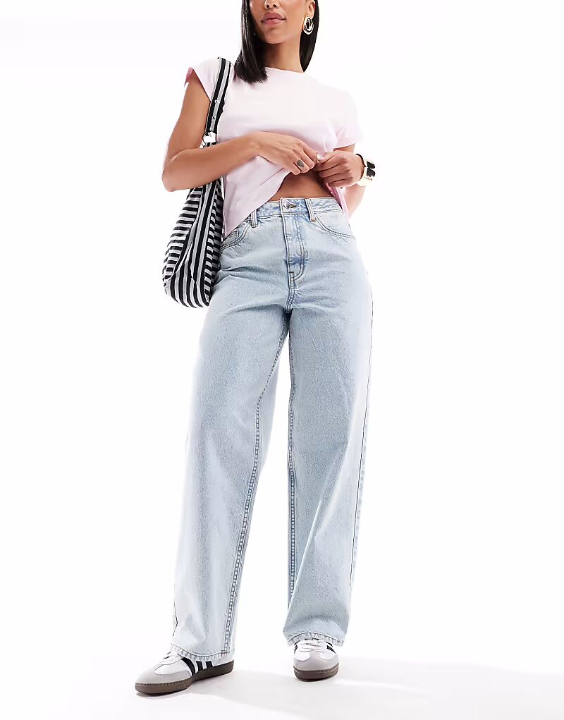 Мешковатые джинсы Miss Selfridge, слегка выбеленные 
Мешковатые джинсы Miss Selfridge, слегка выбеленные