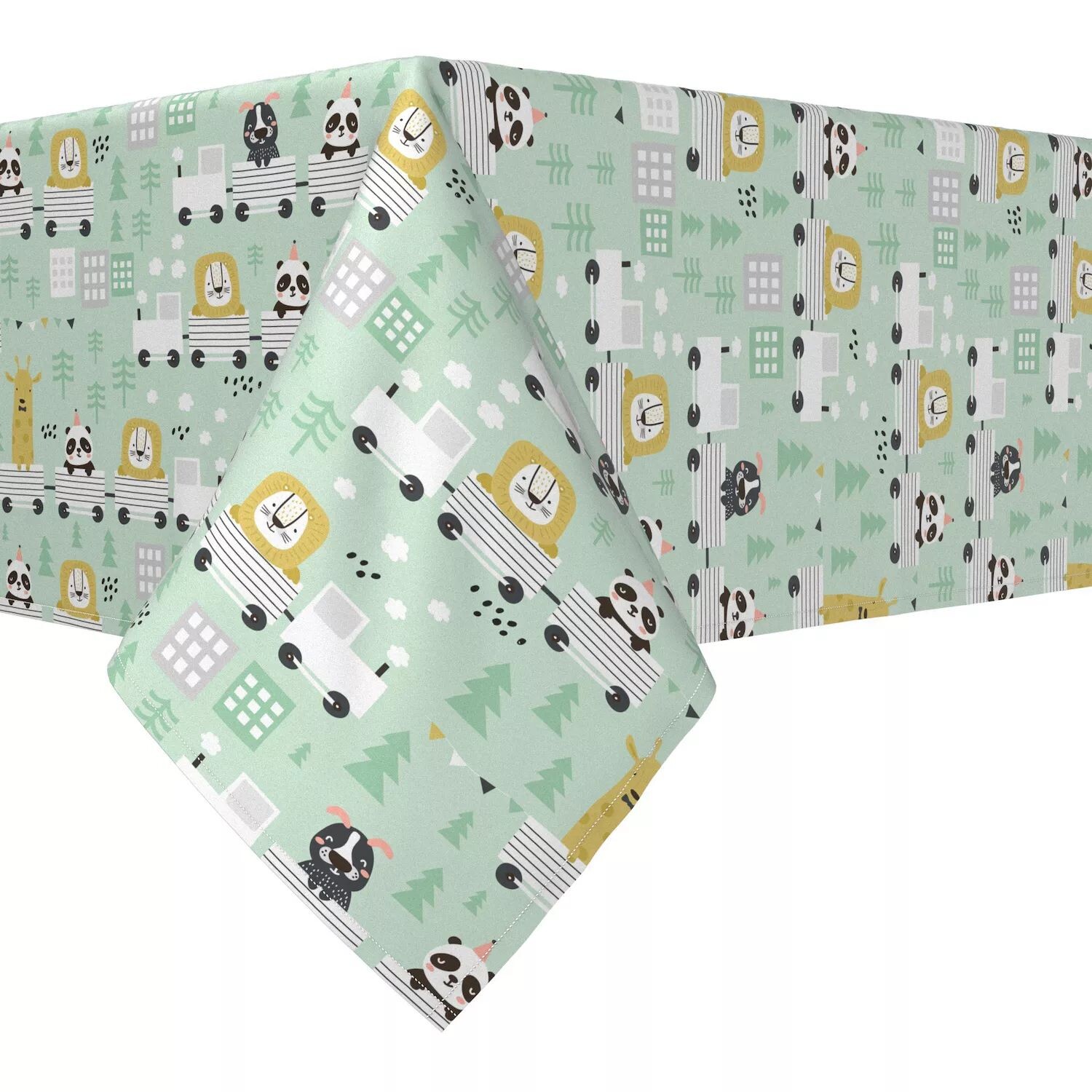 Прямоугольная скатерть, 100 % полиэстер, 60x104 дюйма, нарисованные вручную животные в поездах.
Прямоугольная скатерть, 100 % полиэстер, 60x104 дюйма, нарисованные вручную животные в поездах.