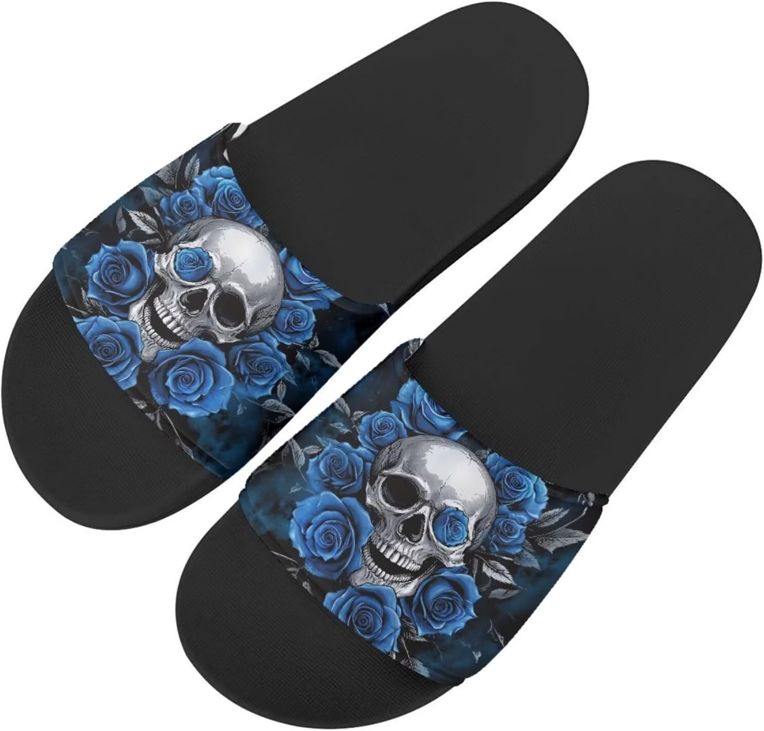 Тапочки Howilath с оригинальным узором для женщин и мужчин, нескользящие шлепанцы с одной лямкой, открытый носок, мягкая подошва, плоские сандалии, синий
Тапочки Howilath с оригинальным узором для женщин и мужчин, нескользящие шлепанцы с одной лямкой, открытый носок, мягкая подошва, плоские сандалии, синий