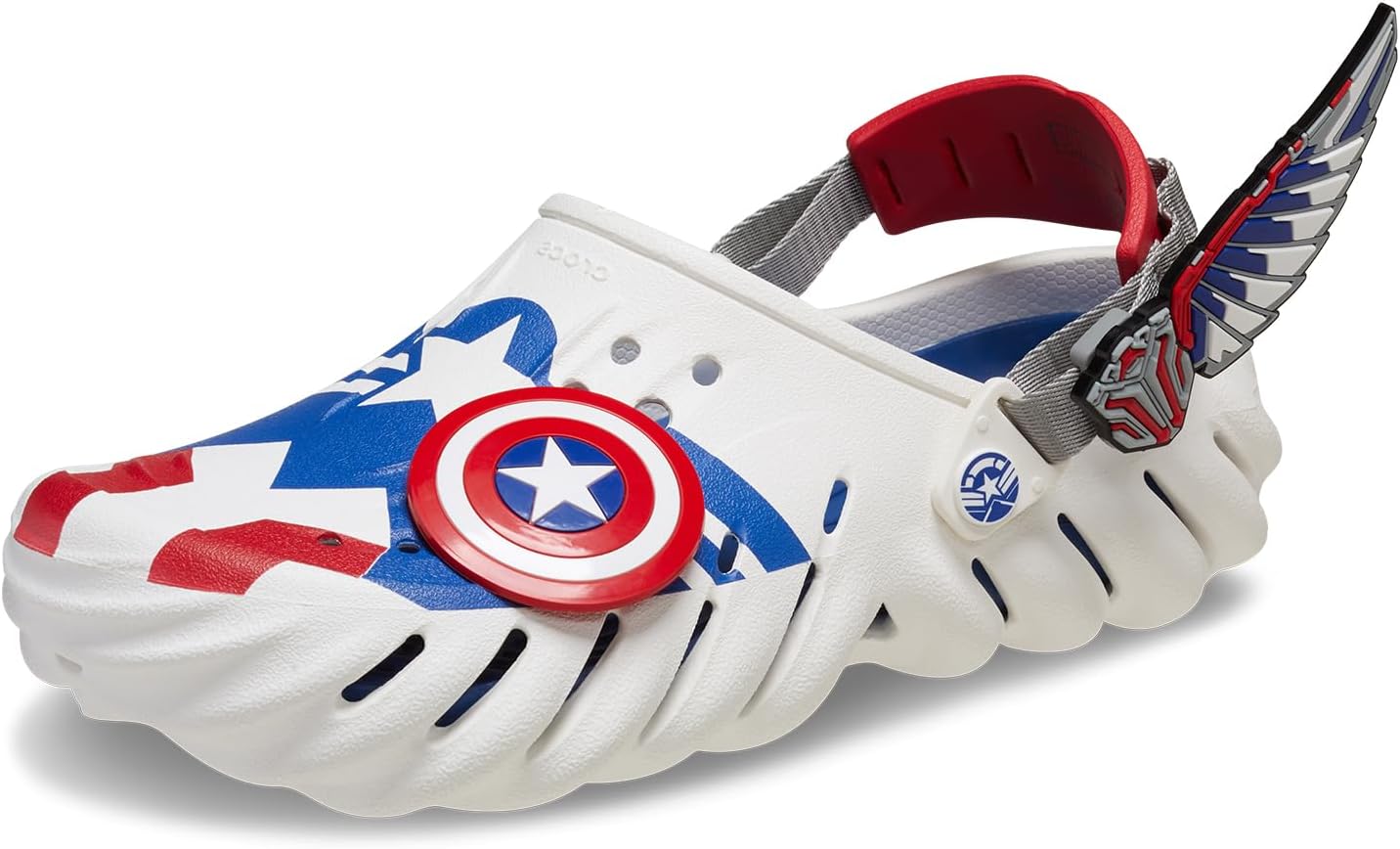 Сабо Унисекс для взрослых Marvel Captain America Echo Clog Crocs, белый
Сабо Унисекс для взрослых Marvel Captain America Echo Clog Crocs, белый