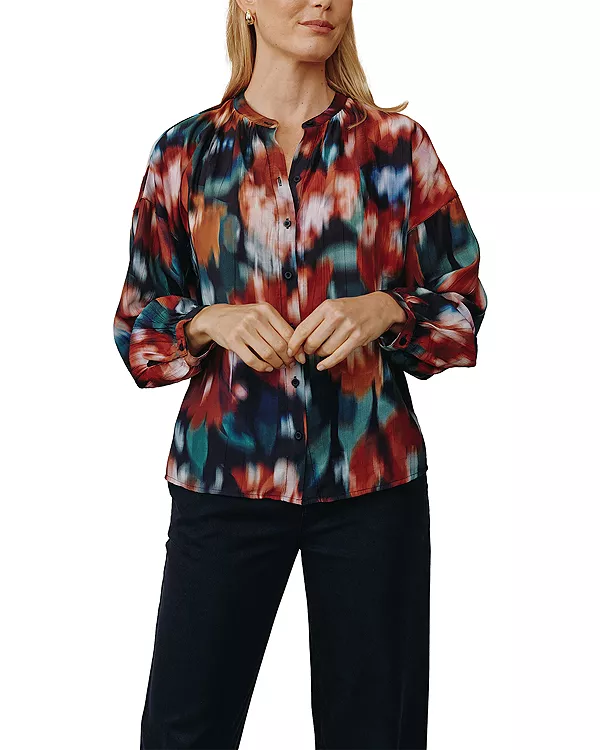 Рубашка с воротником-стойкой Bella Dahl, красный
Рубашка с воротником-стойкой Bella Dahl, красный