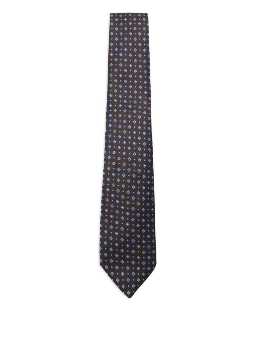Шерстяной галстук с узором Canali, коричневый
Шерстяной галстук с узором Canali, коричневый