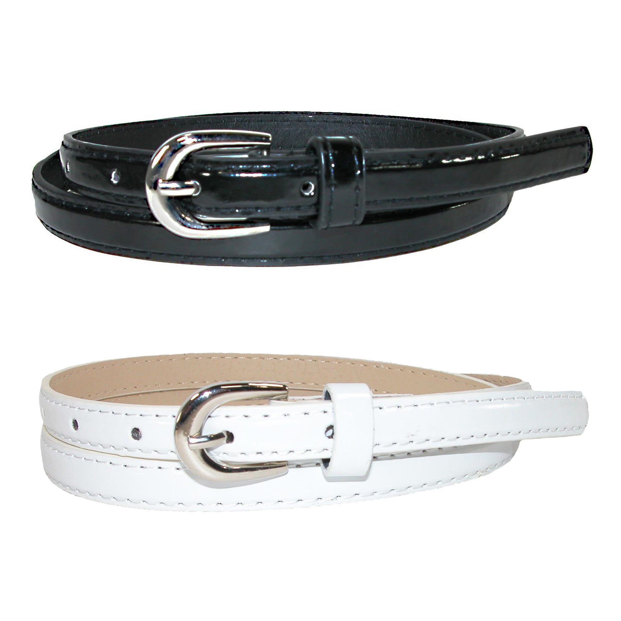 Женский узкий ремень для платья (набор из 2 цветов) CTM, черно-белый
Женский узкий ремень для платья (набор из 2 цветов) CTM, черно-белый