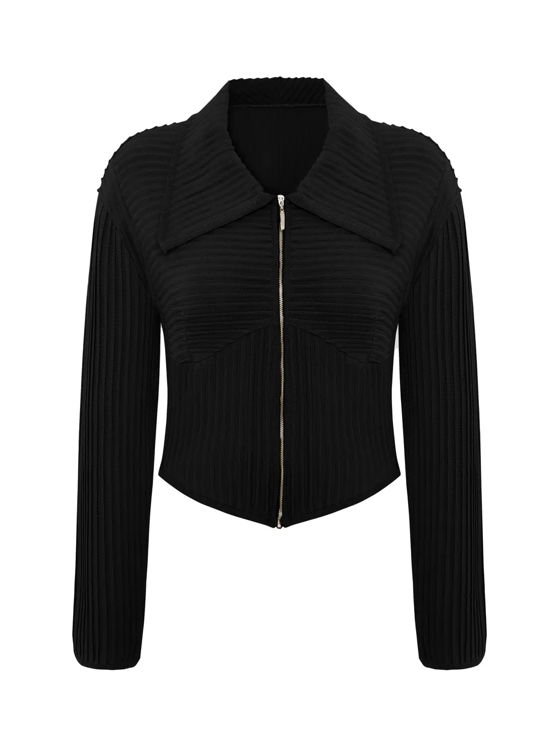 Приталенный вязаный кардиган PCFG, черный
Приталенный вязаный кардиган PCFG, черный