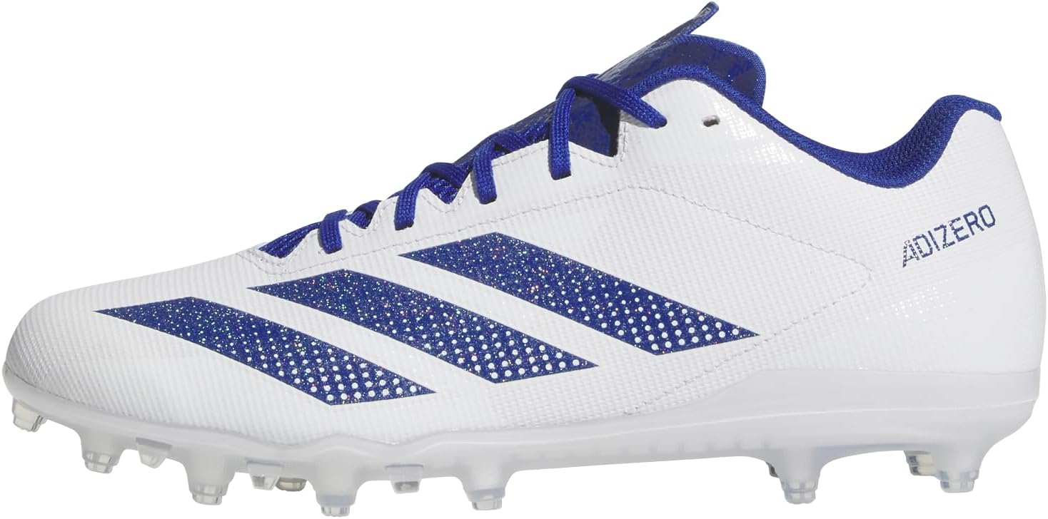 Мужские кроссовки Adidas Adizero Electric.2 для американского футбола, белый/синий/темно-синий
Мужские кроссовки Adidas Adizero Electric.2 для американского футбола, белый/синий/темно-синий