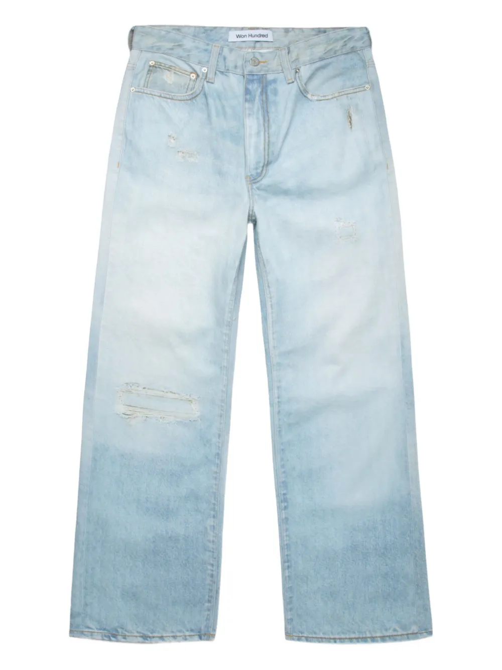 Прямые джинсы с эффектом потертости Won Hundred, синий
Прямые джинсы с эффектом потертости Won Hundred, синий