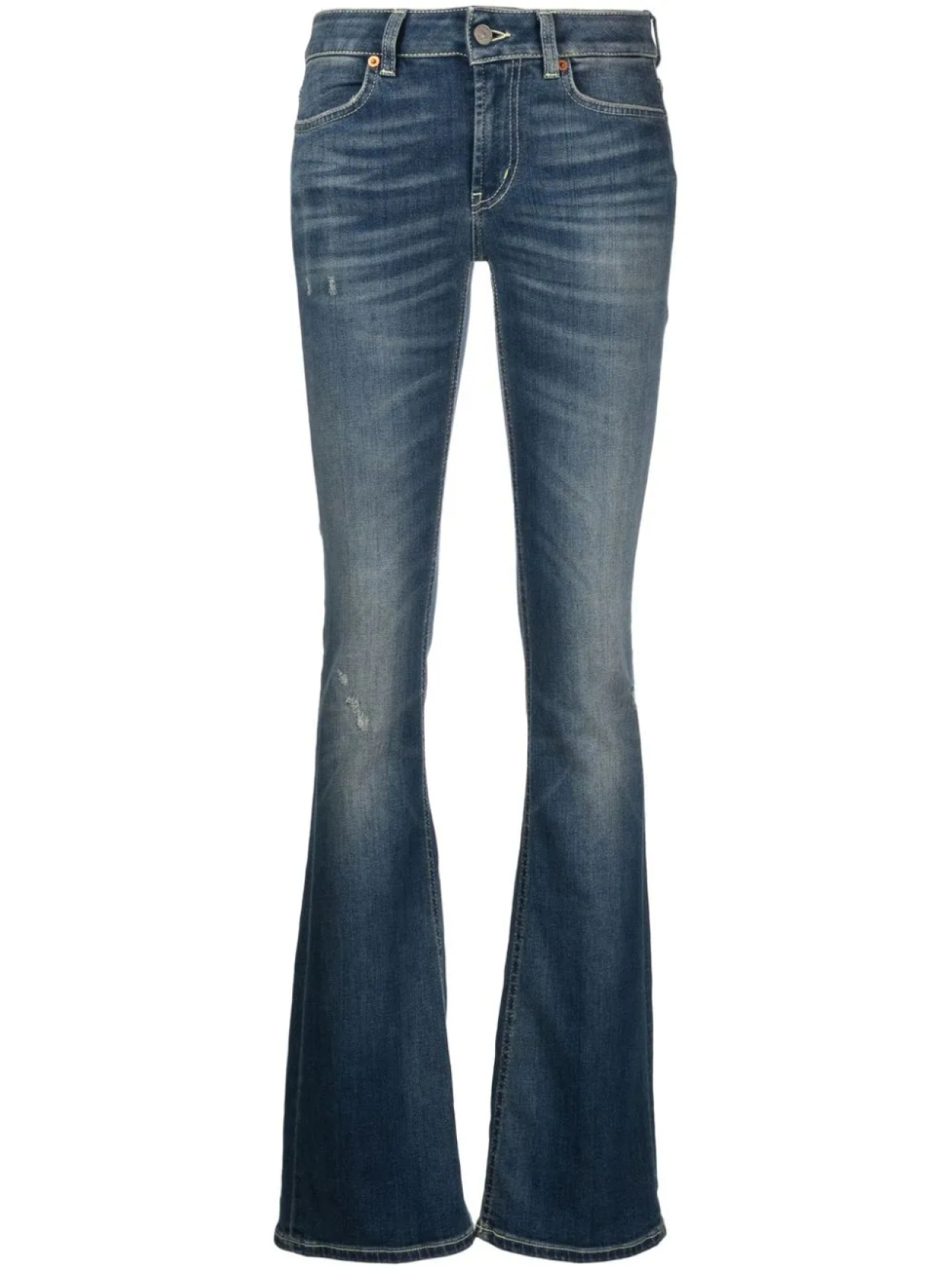 DONDUP джинсы bootcut средней посадки, синий 
DONDUP джинсы bootcut средней посадки, синий