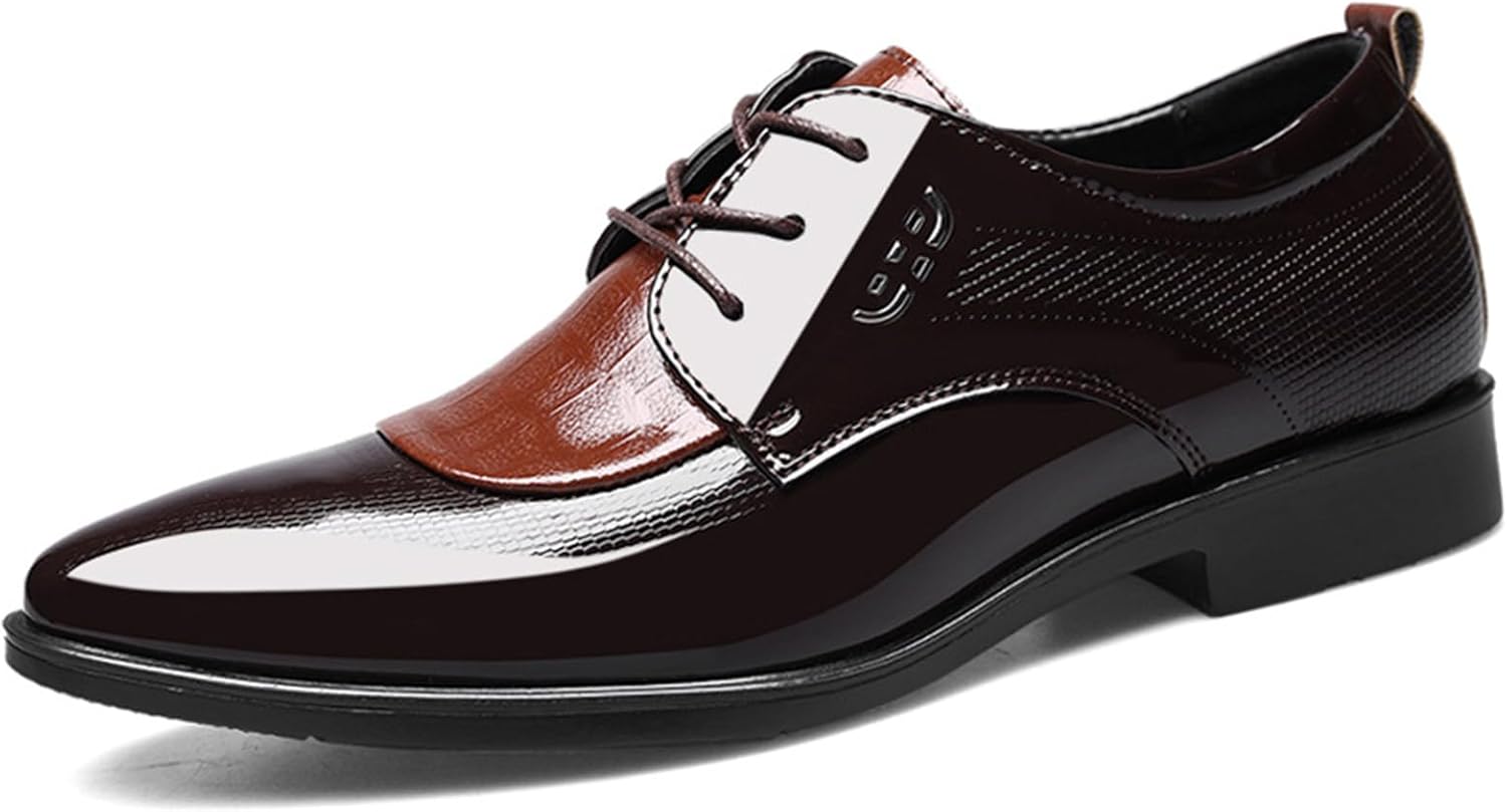 Мужские туфли KYOESCAI, удобные шнурованные классические оксфорды, деловые туфли с противоскользящей подошвой для работы и офиса, коричневый
Мужские туфли KYOESCAI, удобные шнурованные классические оксфорды, деловые туфли с противоскользящей подошвой для работы и офиса, коричневый