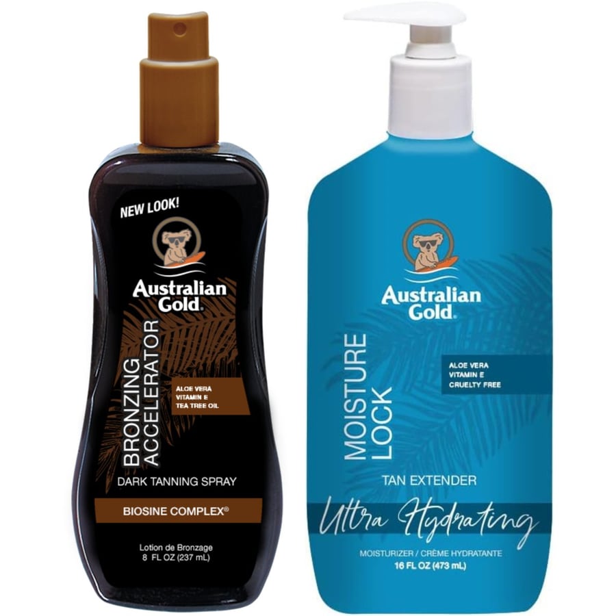 Australian Gold Dark Tanning Accelerator Spray + Moisture Lock 473 мл
Australian Gold Dark Tanning Accelerator Spray + Moisture Lock 473 мл