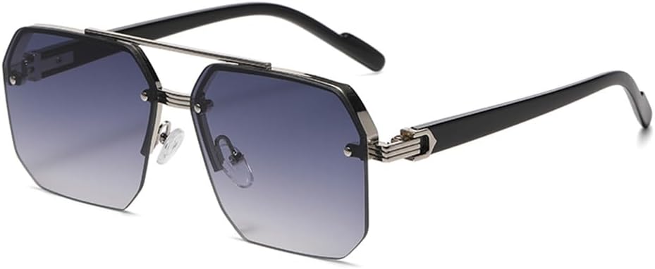 Мужские солнцезащитные очки большого размера в стиле ретро с многоугольными металлическими линзами, градиентным переходом цвета, защитой от УФ-излучения UV400, модные женские солнцезащитные очки KTUCN, Silver Gradient Grey
Мужские солнцезащитные очки большого размера в стиле ретро с многоугольными металлическими линзами, градиентным переходом цвета, защитой от УФ-излучения UV400, модные женские солнцезащитные очки KTUCN, Silver Gradient Grey