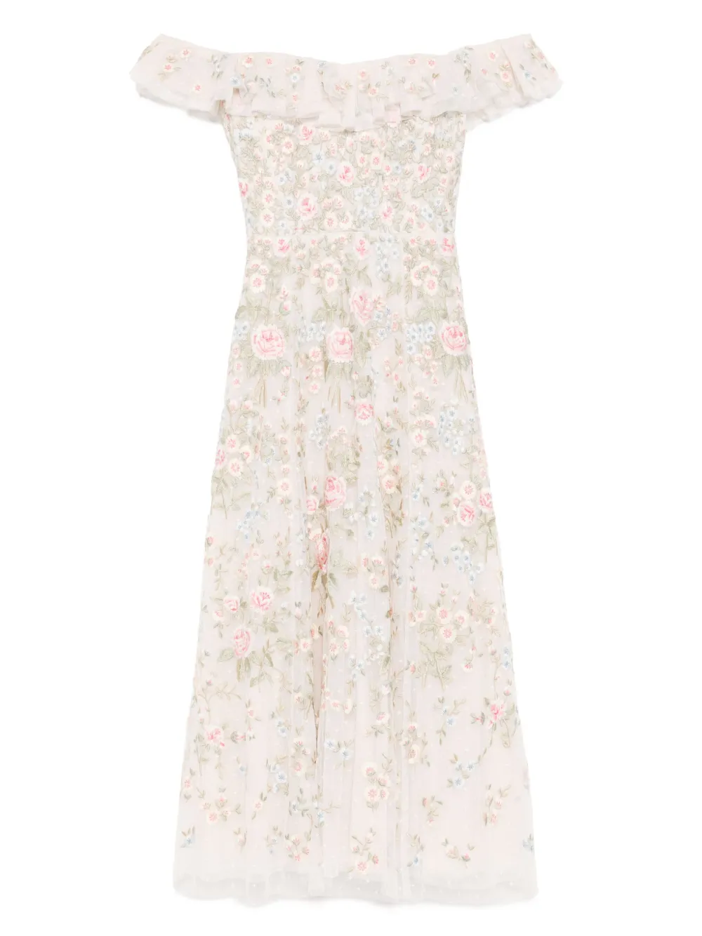 Платье с цветочной вышивкой Needle & Thread, нейтральный
Платье с цветочной вышивкой Needle & Thread, нейтральный