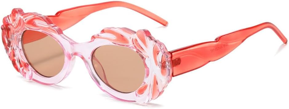 Винтажные панк-солнцезащитные очки круглой формы для женщин и мужчин, модные разноцветные солнцезащитные очки класса люкс с защитой от УФ-излучения UV400 TYUVIVO, Pinkred-lightbrown
Винтажные панк-солнцезащитные очки круглой формы для женщин и мужчин, модные разноцветные солнцезащитные очки класса люкс с защитой от УФ-излучения UV400 TYUVIVO, Pinkred-lightbrown