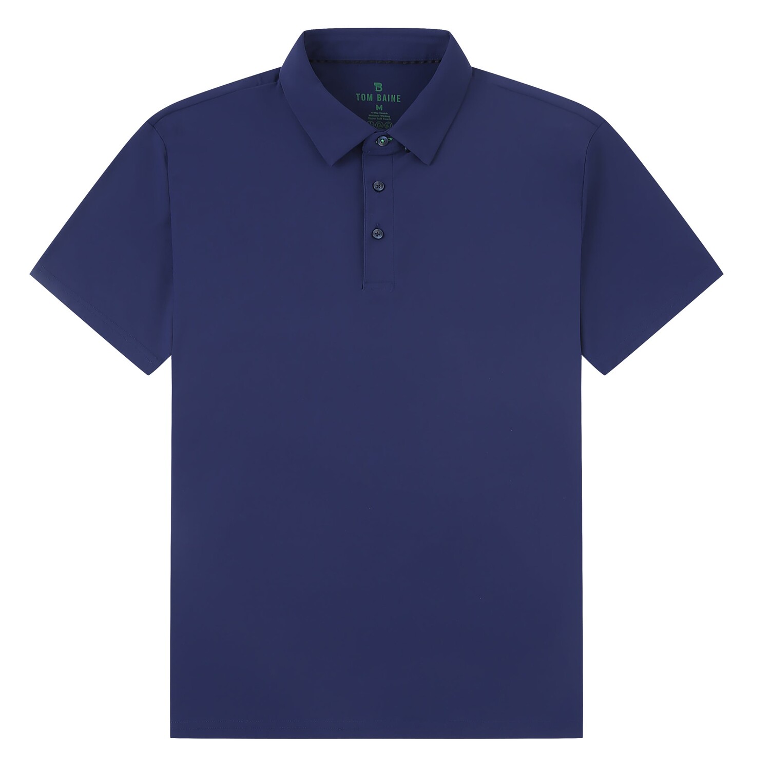 Мужская однотонная рубашка-поло с короткими рукавами Tom Baine Performance, темно-синий
Мужская однотонная рубашка-поло с короткими рукавами Tom Baine Performance, темно-синий