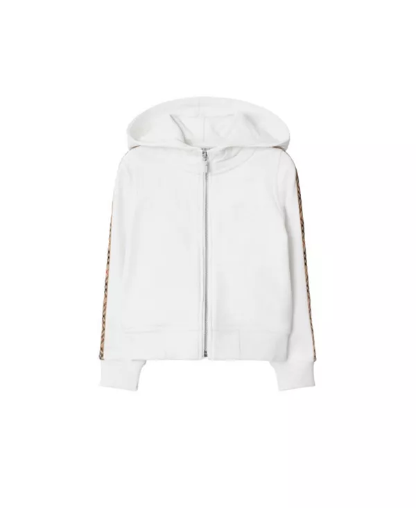 Хлопковая толстовка унисекс на молнии с клетчатой отделкой - для маленьких и больших детей. Burberry, белый
Хлопковая толстовка унисекс на молнии с клетчатой отделкой - для маленьких и больших детей. Burberry, белый