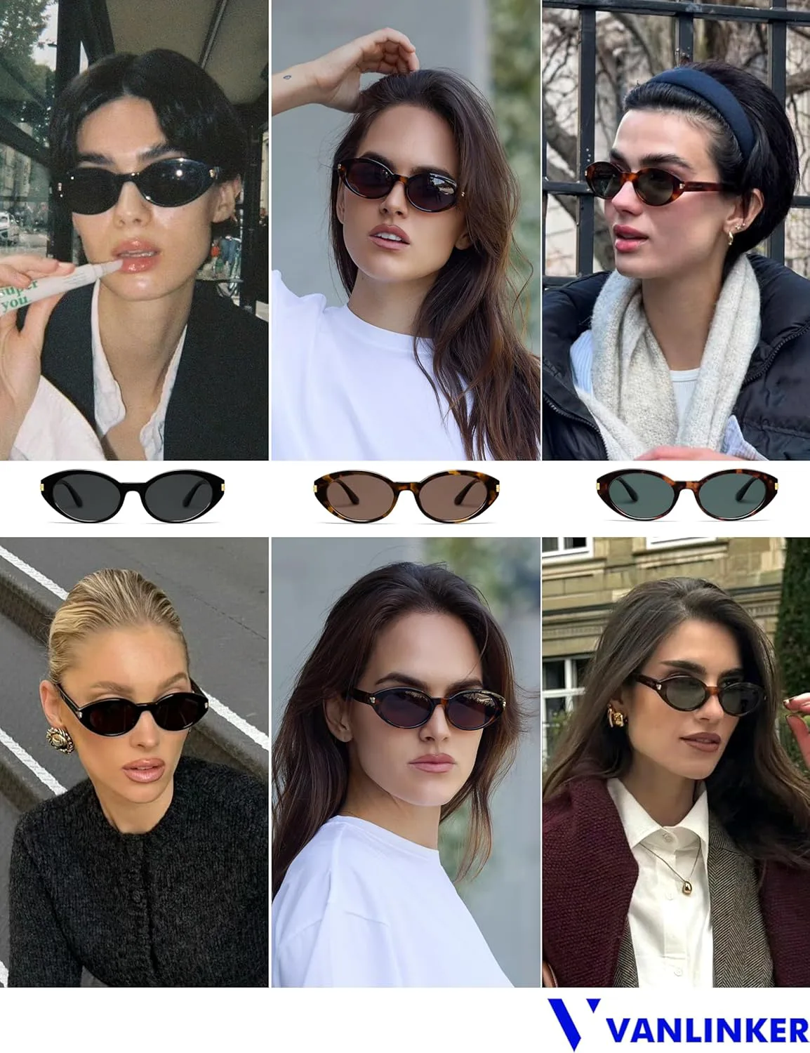 Поляризованные ретро-солнцезащитные очки VANLINKER овальной формы для женщин и мужчин с маленьким лицом, винтажные очки 90-х годов VL9850, C01-black+brown
Поляризованные ретро-солнцезащитные очки VANLINKER овальной формы для женщин и мужчин с маленьким лицом, винтажные очки 90-х годов VL9850, C01-black+brown