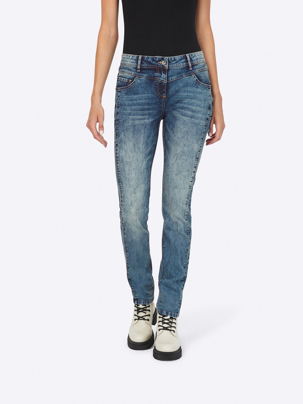 Джинсы узкого кроя Heine, синий
Джинсы узкого кроя Heine, синий