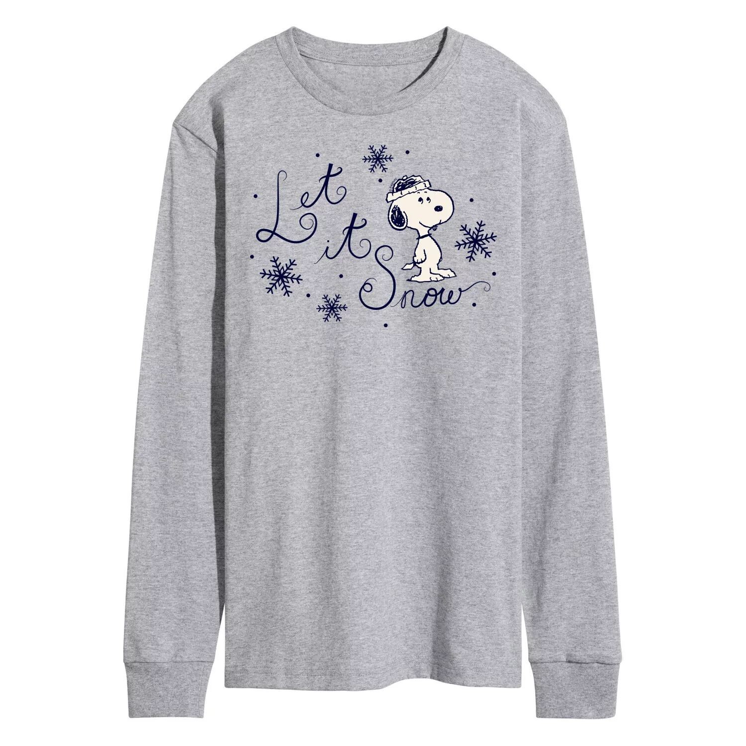 Мужская футболка с длинными рукавами Peanuts Let It Snow Licensed Character 
Мужская футболка с длинными рукавами Peanuts Let It Snow Licensed Character