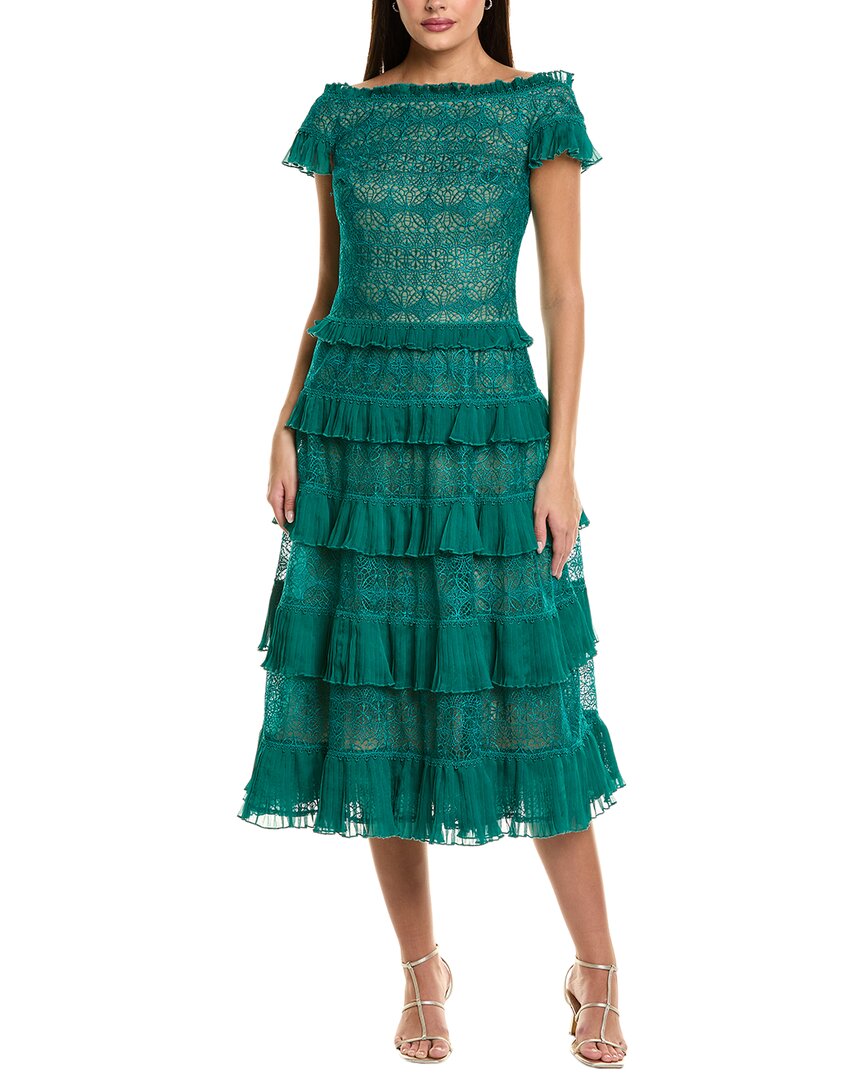 Tadashi Shoji Украшенное миди-платье, зеленый
Tadashi Shoji Украшенное миди-платье, зеленый