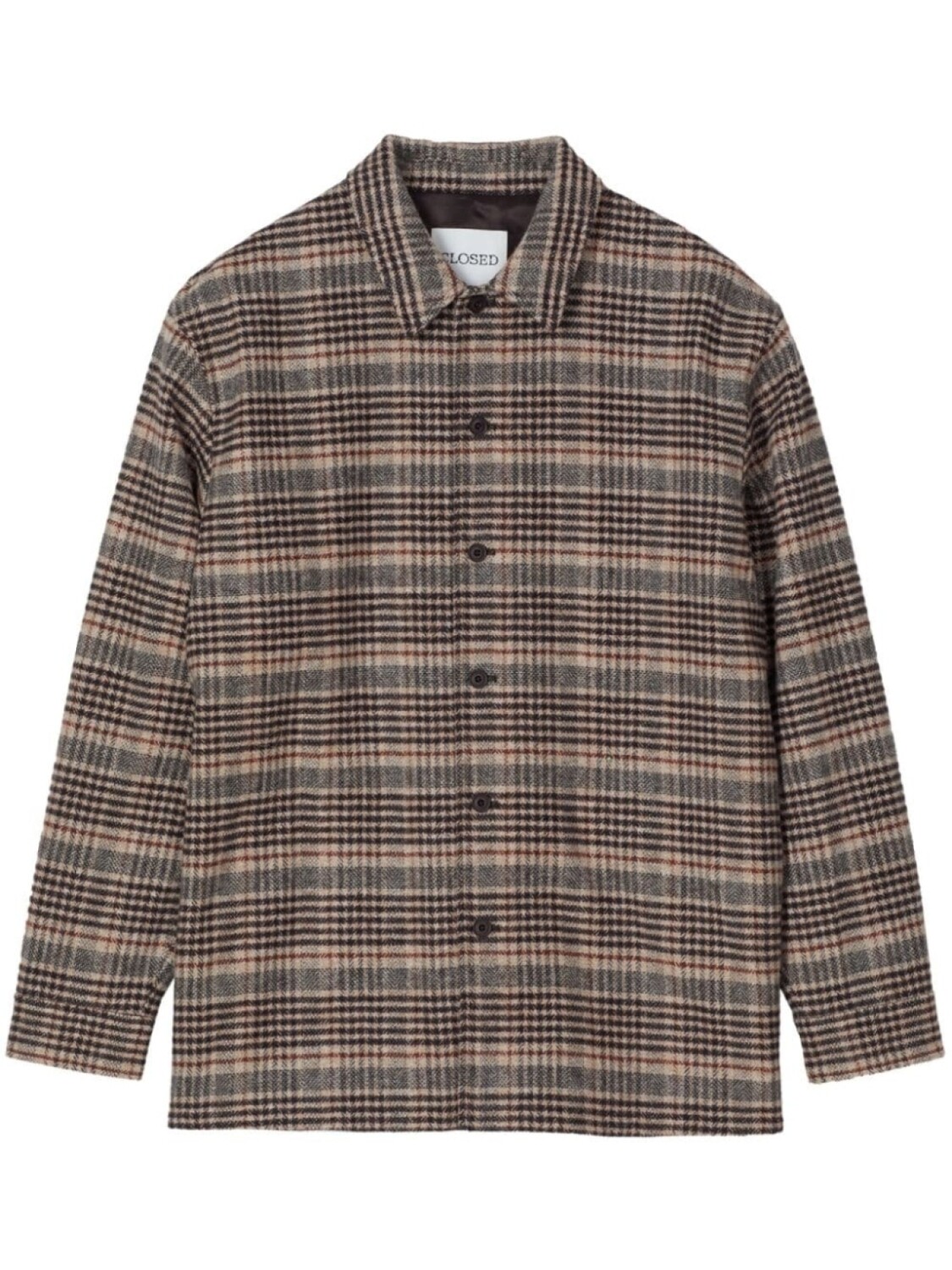 Closed клетчатая куртка-рубашка, серый
Closed клетчатая куртка-рубашка, серый