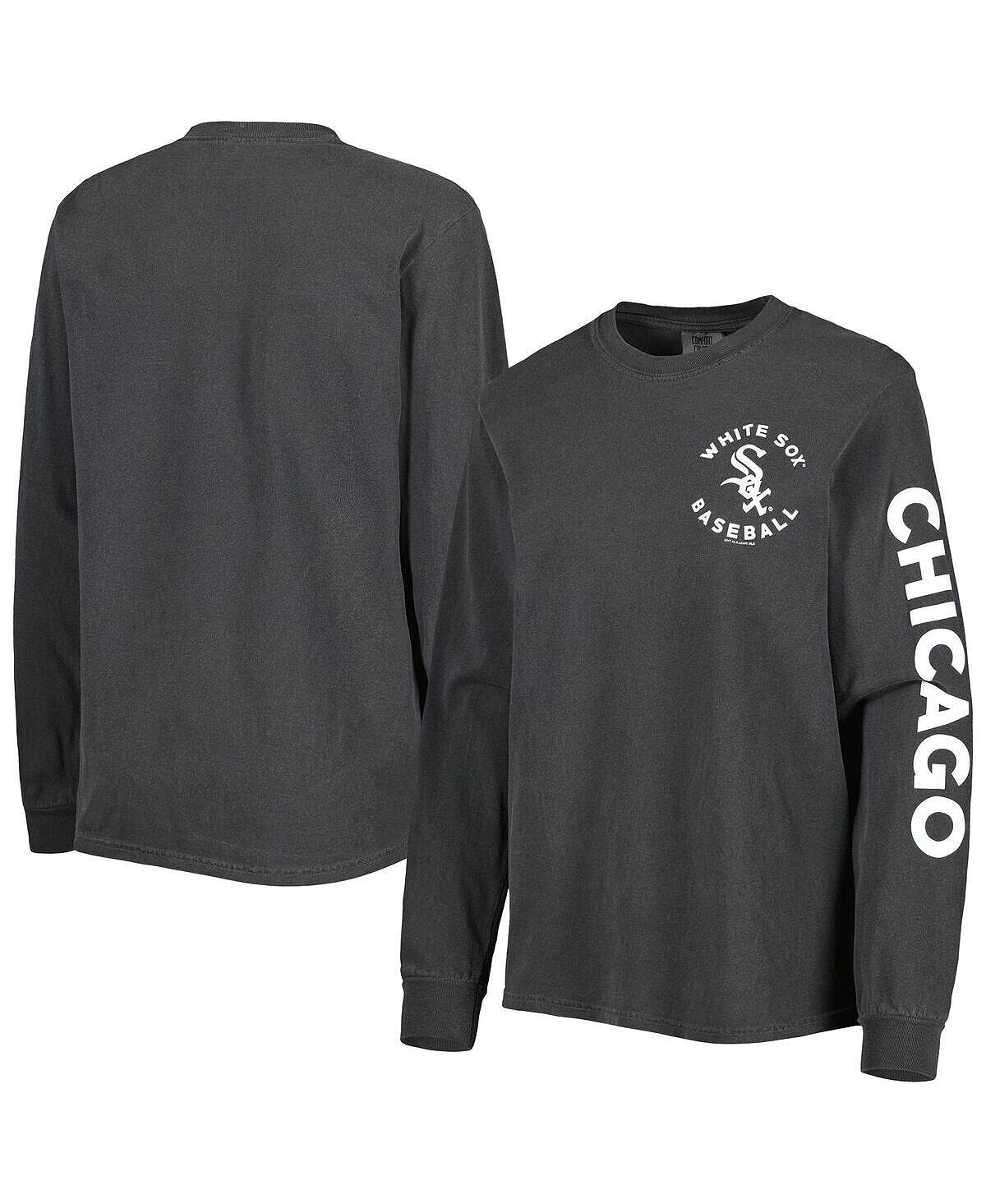 Черная женская футболка с длинным рукавом Chicago White Sox Team Pigment Dye Soft As A Grape, черный
Черная женская футболка с длинным рукавом Chicago White Sox Team Pigment Dye Soft As A Grape, черный