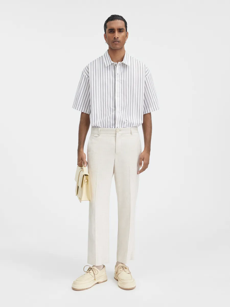 Укороченные брюки строгого кроя Кабри Jacquemus, светло-бежевый
Укороченные брюки строгого кроя Кабри Jacquemus, светло-бежевый