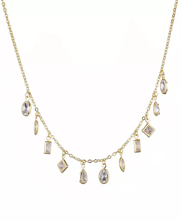 Золотое ожерелье с подвесками разных форм из кристаллов Adornia, gold
Золотое ожерелье с подвесками разных форм из кристаллов Adornia, gold