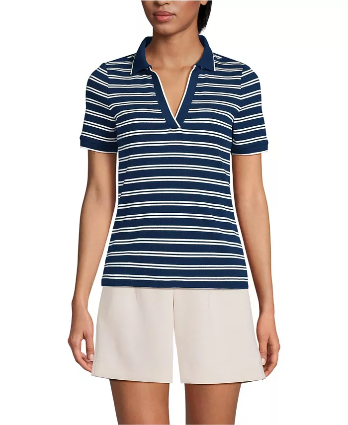 Женская поло с широкой резинкой Lands' End, синий
Женская поло с широкой резинкой Lands' End, синий