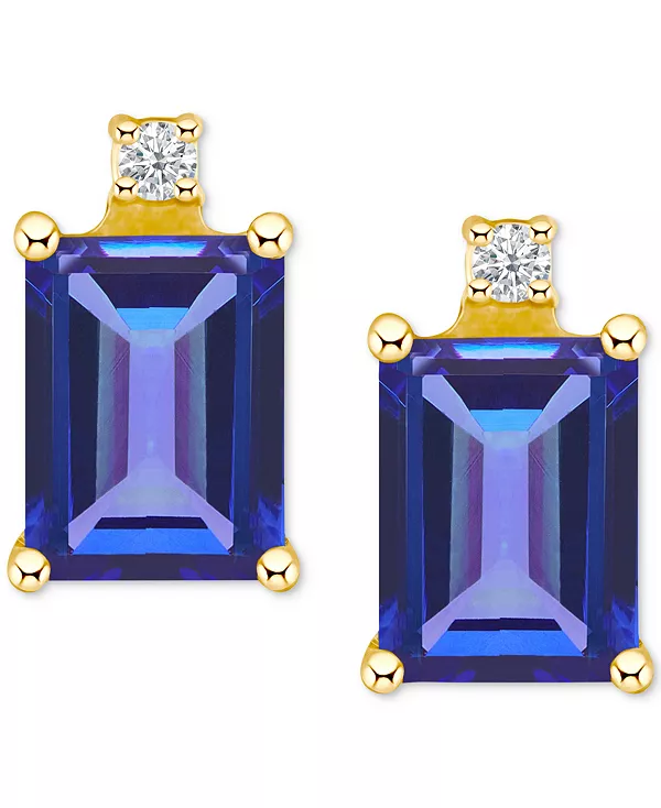 Серьги-Гвоздики с рубинами (1-3/8 карата) и бриллиантами в 14-каратном золоте (также с изумрудами, танзанитами и сапфирами) Macy'S, tanzanite
Серьги-Гвоздики с рубинами (1-3/8 карата) и бриллиантами в 14-каратном золоте (также с изумрудами, танзанитами и сапфирами) Macy'S, tanzanite