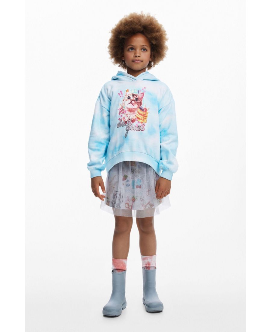 Детская толстовка с изображением кошек и облаков Desigual, Blue
Детская толстовка с изображением кошек и облаков Desigual, Blue