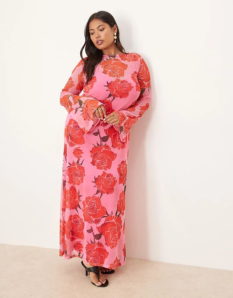 Платье мидакси Never Fully Dressed Plus с длинными рукавами в сеточку розового и красного цветов
Платье мидакси Never Fully Dressed Plus с длинными рукавами в сеточку розового и красного цветов