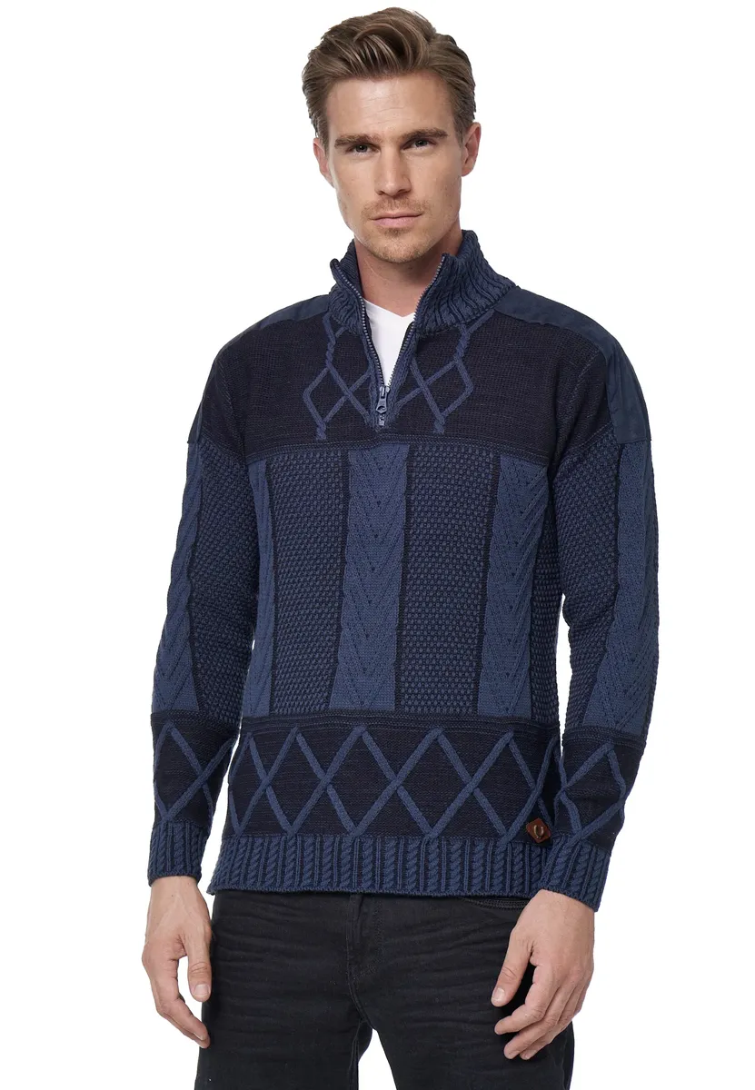 Вязаный свитер Rusty Neal, с воротником стойкой и молнией, цвет Indigo
Вязаный свитер Rusty Neal, с воротником стойкой и молнией, цвет Indigo