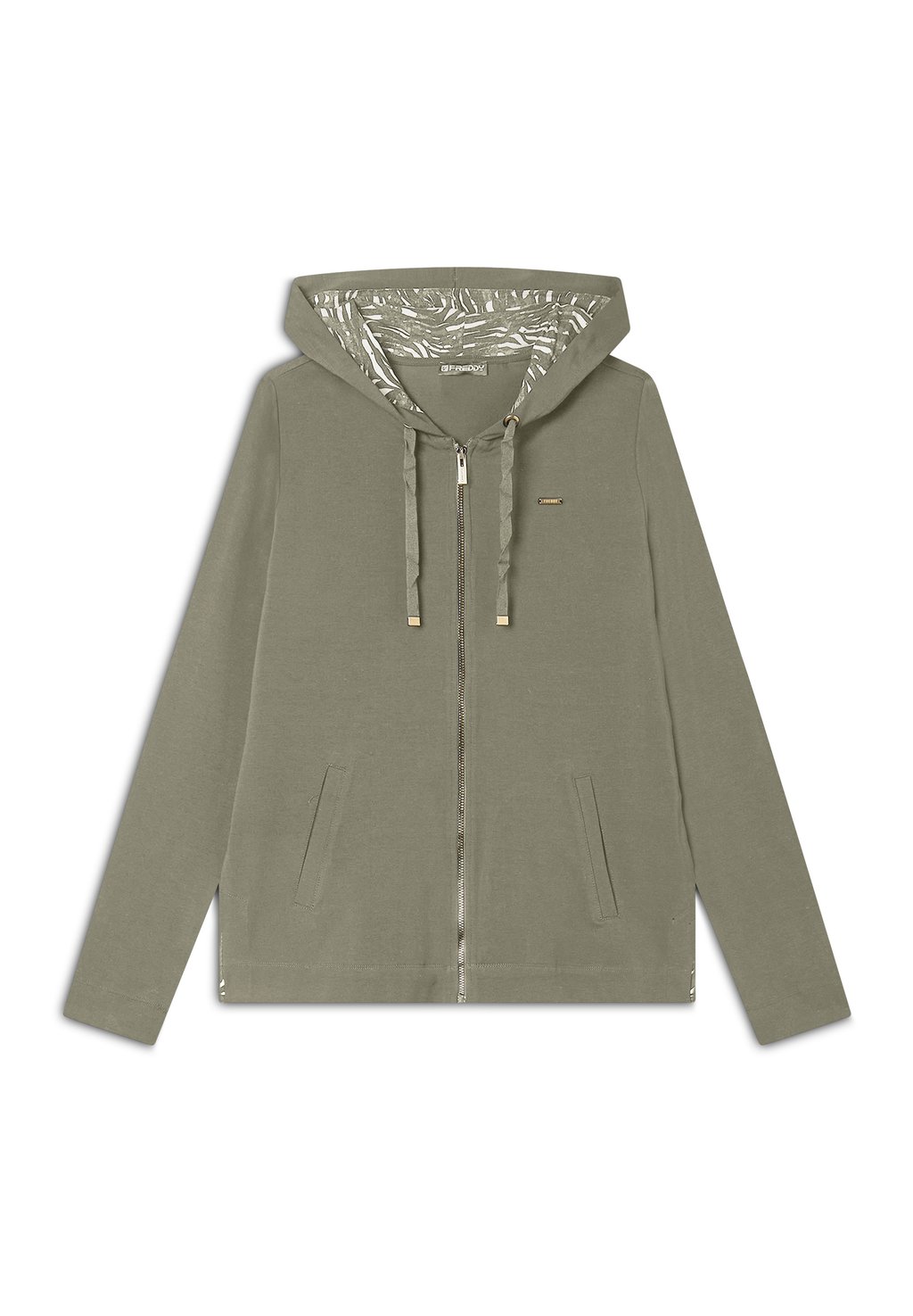 Толстовка на молнии CON CAPPUCCIO ANIMALIER E ZIP FRONTALE Freddy, оливковый
Толстовка на молнии CON CAPPUCCIO ANIMALIER E ZIP FRONTALE Freddy, оливковый