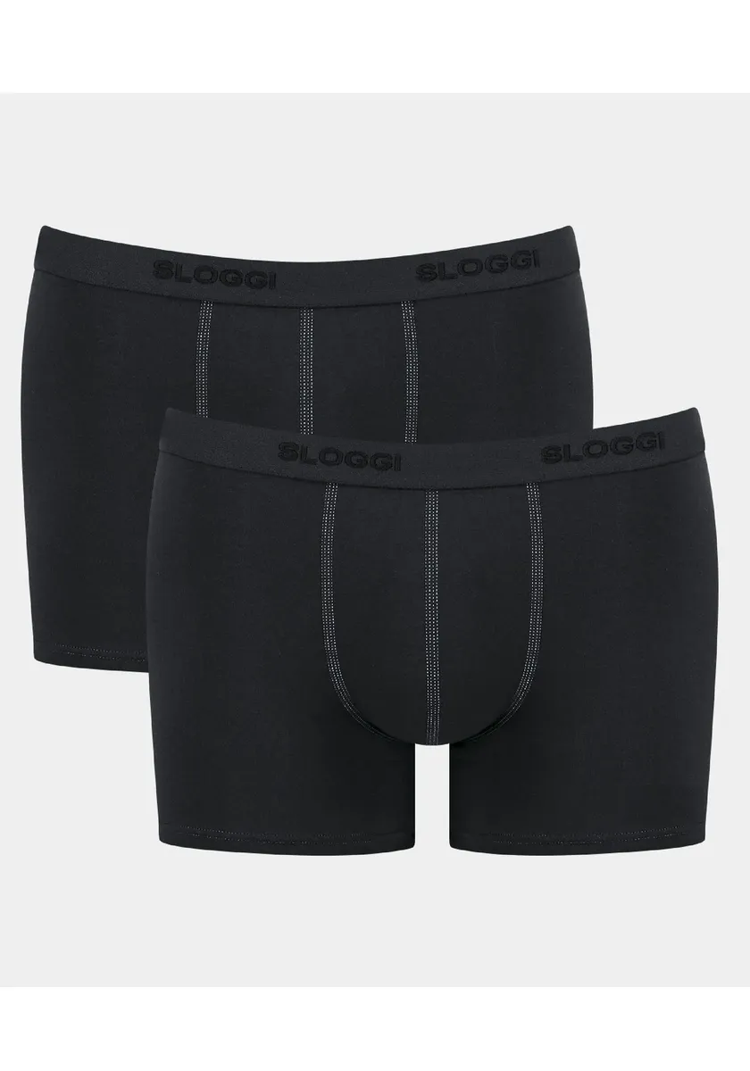 Sloggi Retro Boxer "men 24/7 Short 2P" (упаковка, 2 шт.), пояс с логотипом, мужские боксеры, черный
Sloggi Retro Boxer "men 24/7 Short 2P" (упаковка, 2 шт.), пояс с логотипом, мужские боксеры, черный