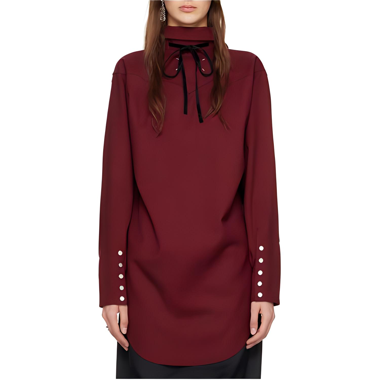 Футболка женская темно-красная Maison Margiela
Футболка женская темно-красная Maison Margiela