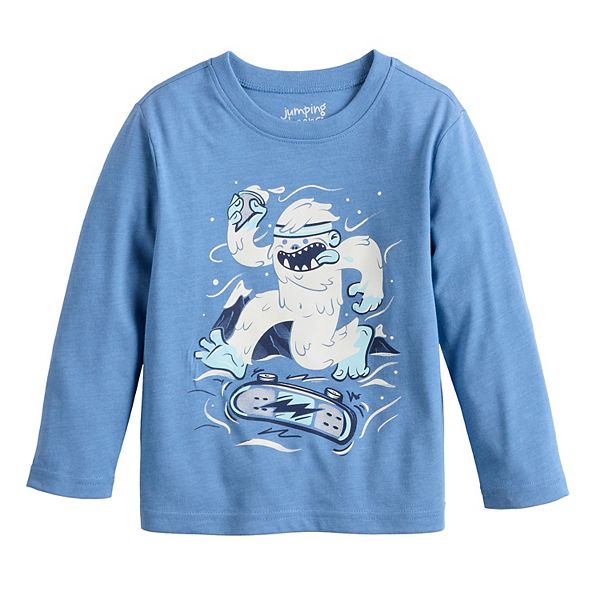 Детская футболка с длинным рукавом и принтом для отпуска Jumping Beans, Blue Skating Yeti
Детская футболка с длинным рукавом и принтом для отпуска Jumping Beans, Blue Skating Yeti