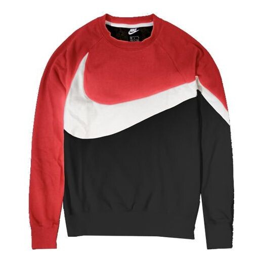 Толстовка Nike Big Swoosh LOGo Sportswear French Terry Red/Black, черный 
Толстовка Nike Big Swoosh LOGo Sportswear French Terry Red/Black, черный