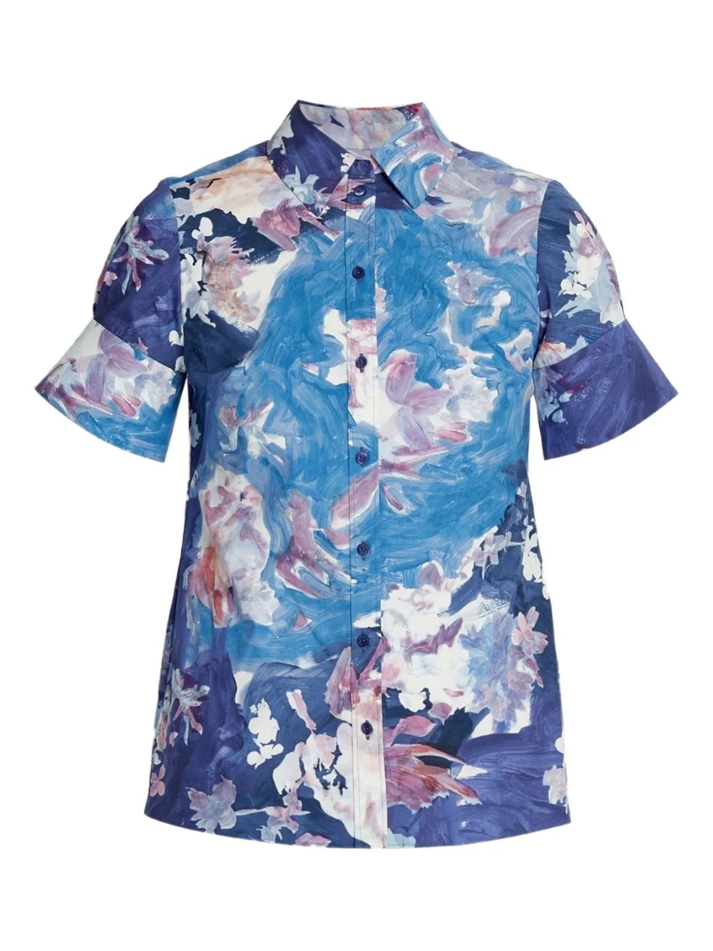 Рубашка с короткими рукавами и цветочным принтом ERDEM, синий
Рубашка с короткими рукавами и цветочным принтом ERDEM, синий