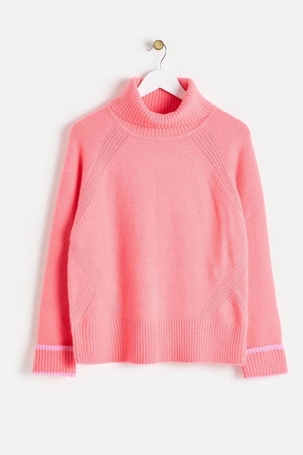 Коралловый вязаный джемпер с высоким воротом Oliver Bonas, розовый
Коралловый вязаный джемпер с высоким воротом Oliver Bonas, розовый