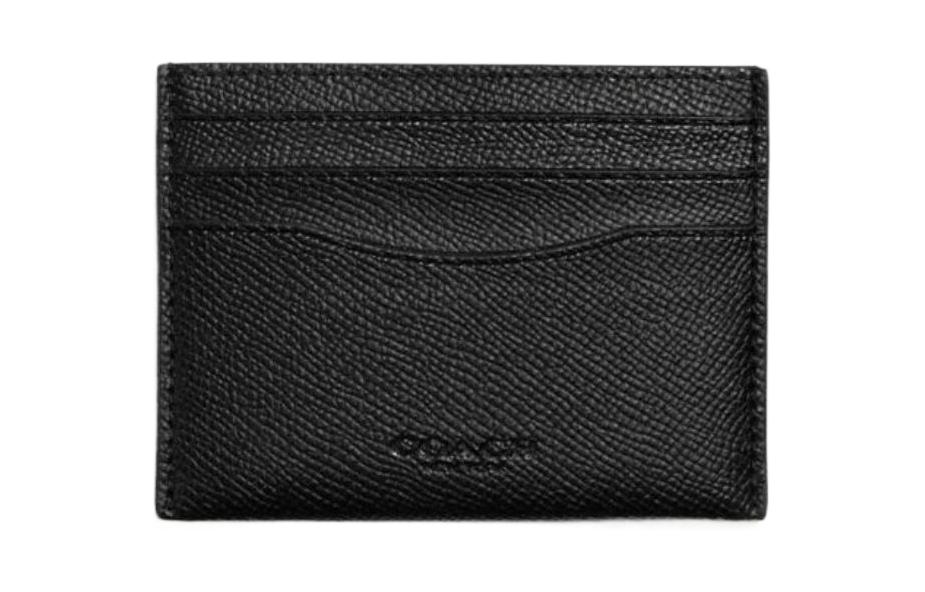 COACH Кожаный визитник с аппликацией из искусственной кожи миниатюрный мужской черный
COACH Кожаный визитник с аппликацией из искусственной кожи миниатюрный мужской черный