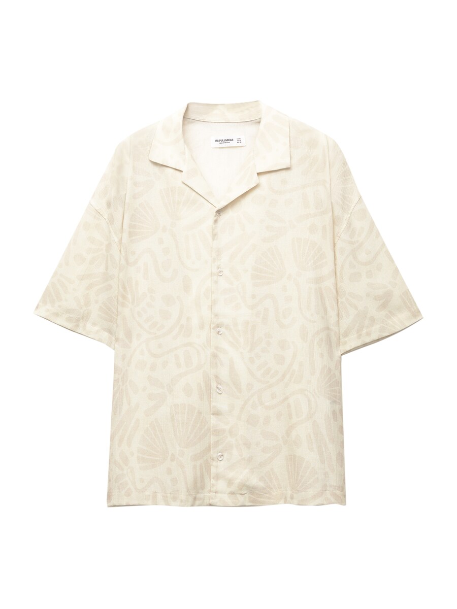 Рубашка на пуговицах Comfort fit Pull&Bear, экрю/песочный
Рубашка на пуговицах Comfort fit Pull&Bear, экрю/песочный