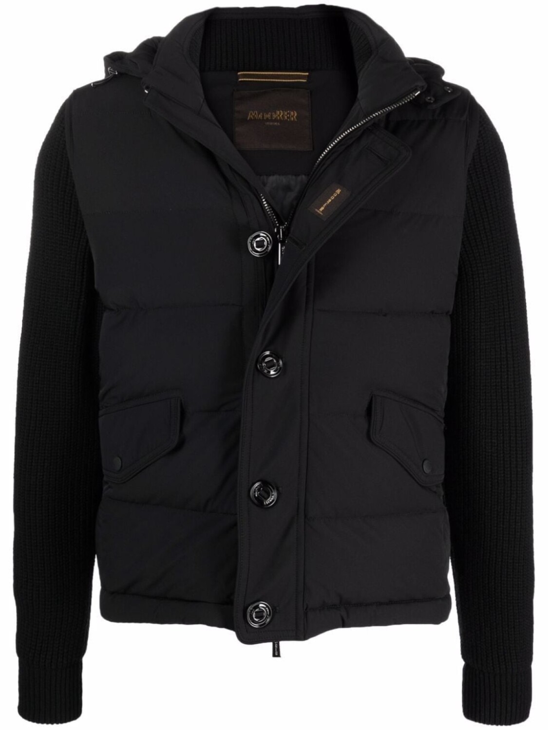 Moorer пуховик с контрастными рукавами, черный
Moorer пуховик с контрастными рукавами, черный