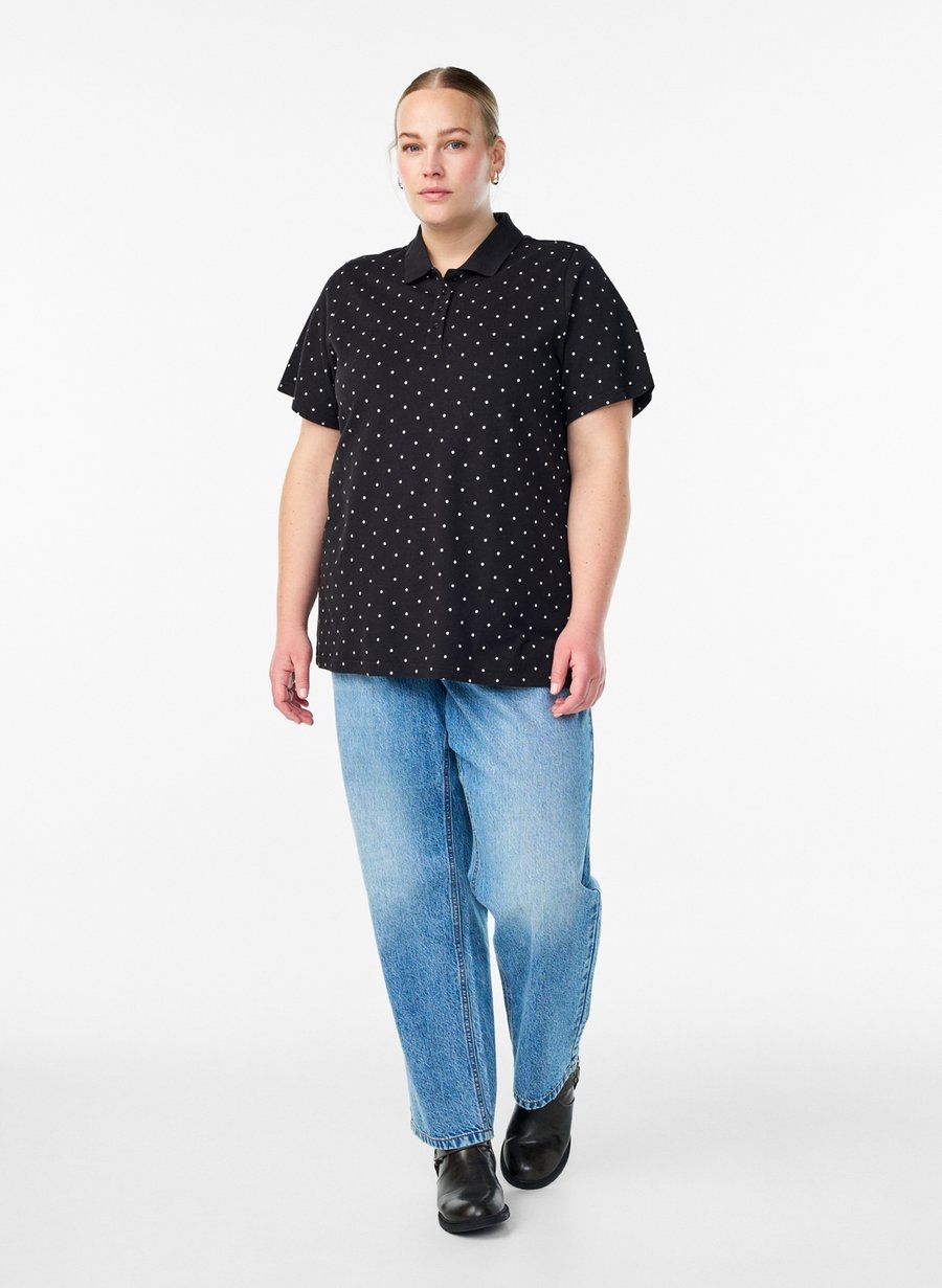Поло Zizzi GEPUNKTETES MIT KURZEN ÄRMELN, Black W White Dot/Black
Поло Zizzi GEPUNKTETES MIT KURZEN ÄRMELN, Black W White Dot/Black