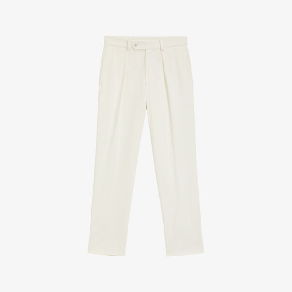 Брюки Beckham x Boss прямого кроя из эластичного хлопка, белый
Брюки Beckham x Boss прямого кроя из эластичного хлопка, белый